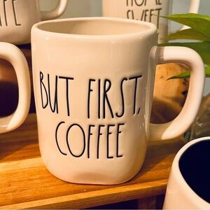 Rae Dunn BUT FIRST COFFEE mug, New